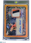 2024 Topps Chrome Bo Nix #CPA-BN Orange Player-Worn Rookie Patch Auto RC 14/25