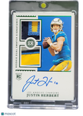 2021 Panini Encased Football Justin Herbert #RSS-JH Patch RC Rookie Dual Swatch