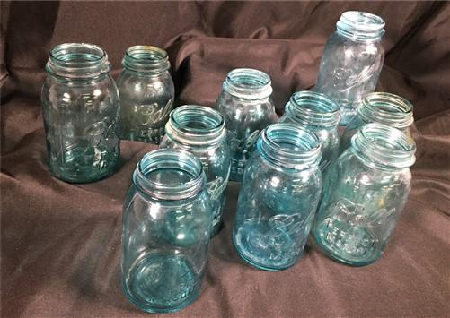 10 Quart Aqua Blue Green Fruit Canning Jars Ball Wedding Decoration Mason QT bd,