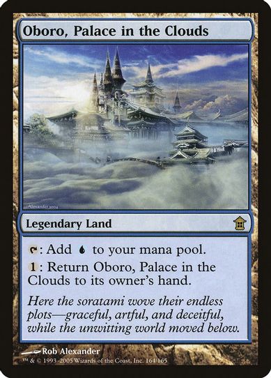 Oboro, Palace in the Clouds (164) [Saviors of Kamigawa] (Moderately Played)