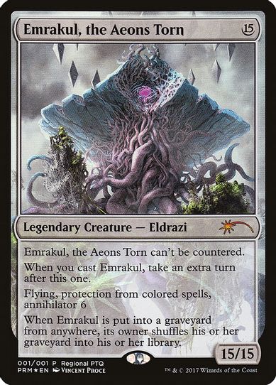 Emrakul, the Aeons Torn (1) [Pro Tour Promos] (Lightly Played Foil)