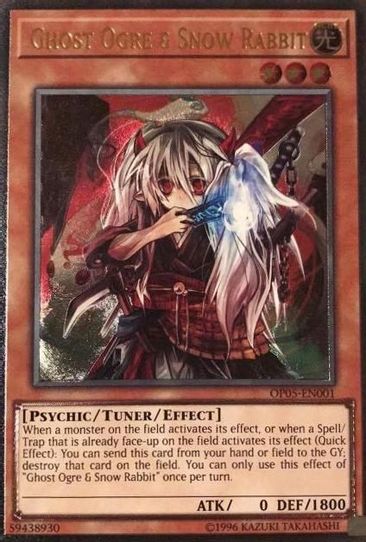 Ghost Ogre & Snow Rabbit (OP05-EN001) [OTS Tournament Pack 5] (Moderately Played Unlimited)
