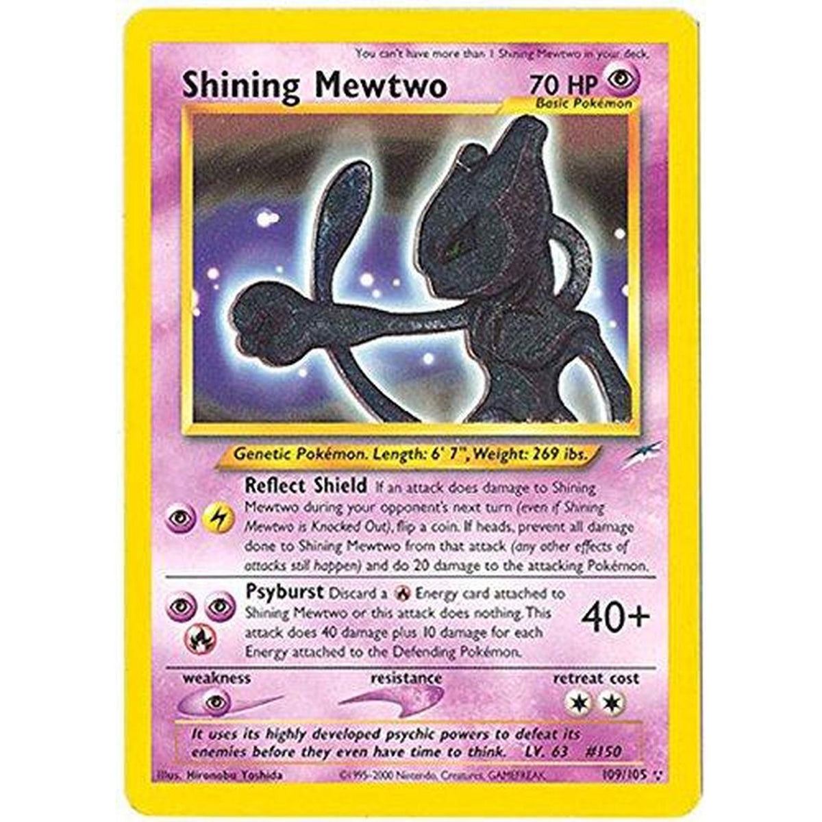 Shining Mewtwo [Neo Destiny]  - Unlimited Holofoil (Lightly Played)