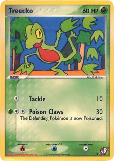 Treecko (1/5) [Kids WB Promos] (Damaged)