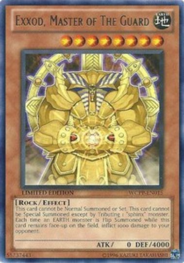 Exxod, Master of The Guard (WCPP-EN015) [World Championship 2010 Card Pack] (Moderately Played Limited)