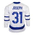 Curtis Joseph Signed Toronto White Hockey Jersey (JSA)