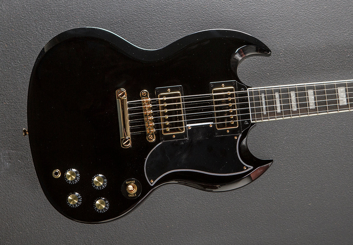 "Inspired by Gibson Collection" SG Custom - Ebony