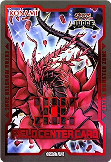 Official Judge Field Center Token: Black Rose Dragon [Judge Promotional Cards] (Near Mint Limited)