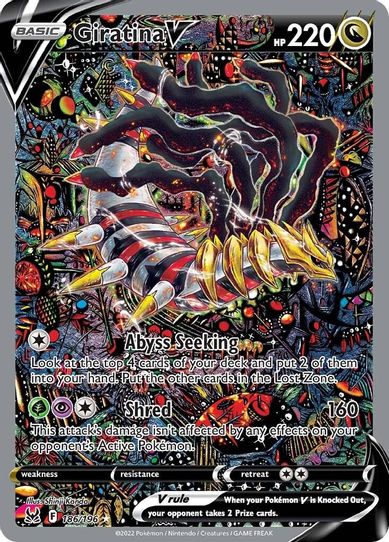 Giratina V (Alternate Full Art) (186/196) [Sword & Shield: Lost Origin] (Near Mint Holofoil)