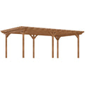 PerArbor 12' x 20' Wood Gazebo Pergola with Sturdy Structure for Climbing Plants, Garden & Patio