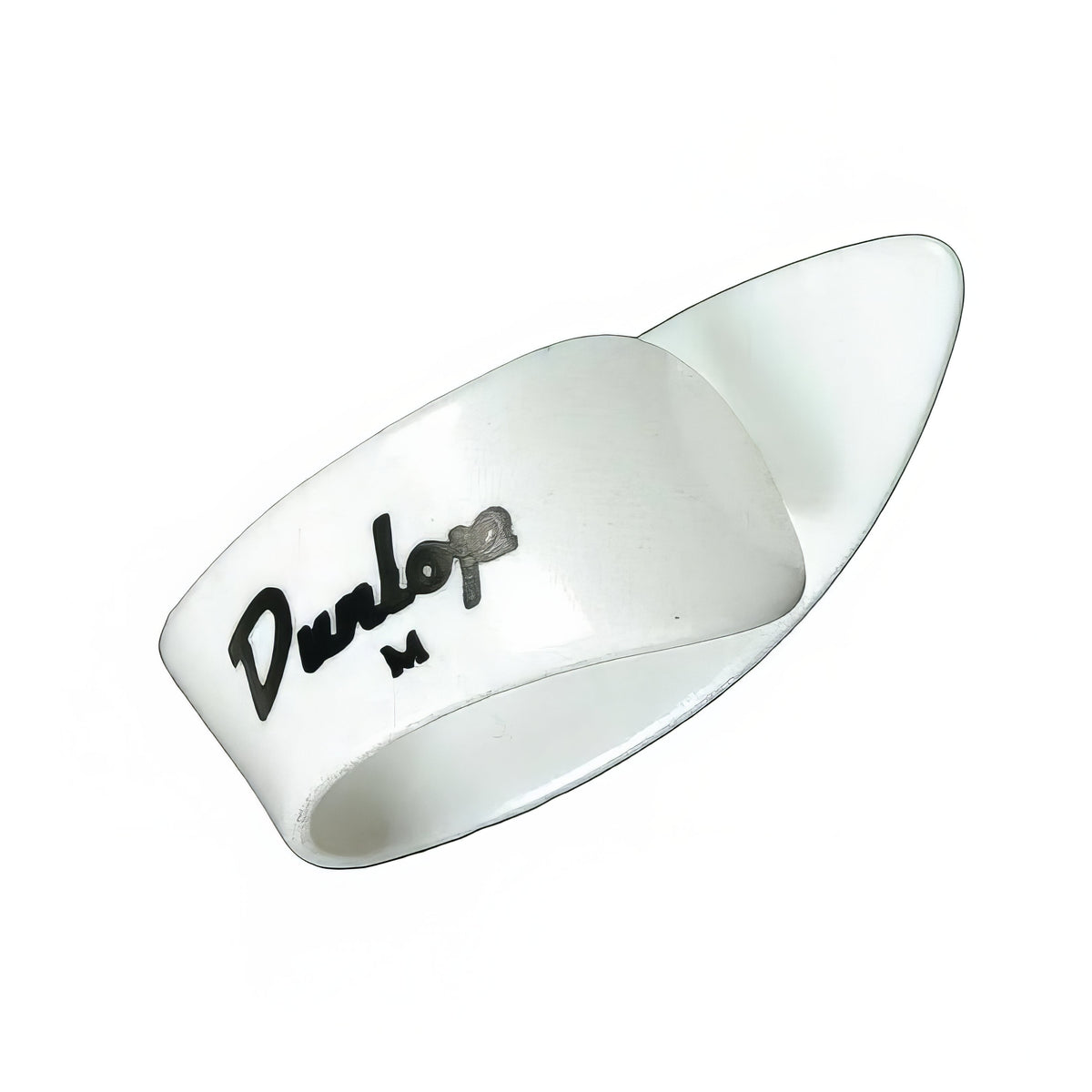 Dunlop White Plastic Left-Handed Thumbpick, Medium