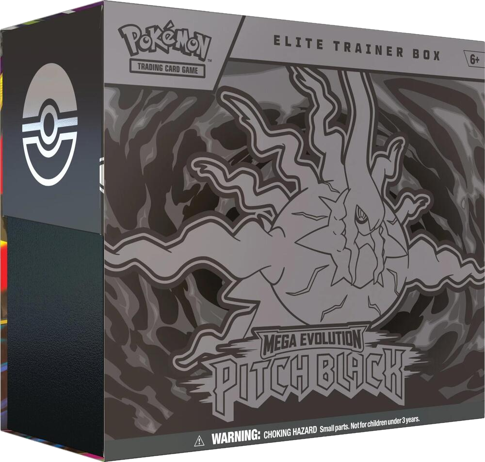 Pitch Black Elite Trainer Box (Factory Sealed Case of 10 Elite Trainer Boxes (FREE Double Box Shipping))