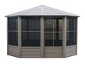Gazebo Penguin Florence Solarium 12' x 12' Metal Roof (Slate)