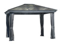 Gazebo Penguin Venus Gazebo 10'x14' Polycarbonate Roof (Slate)