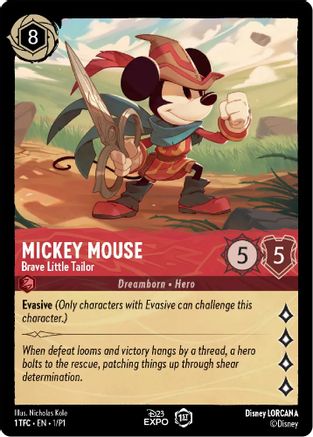 Mickey Mouse - Brave Little Tailor (1) - D23 Promos (Near Mint)