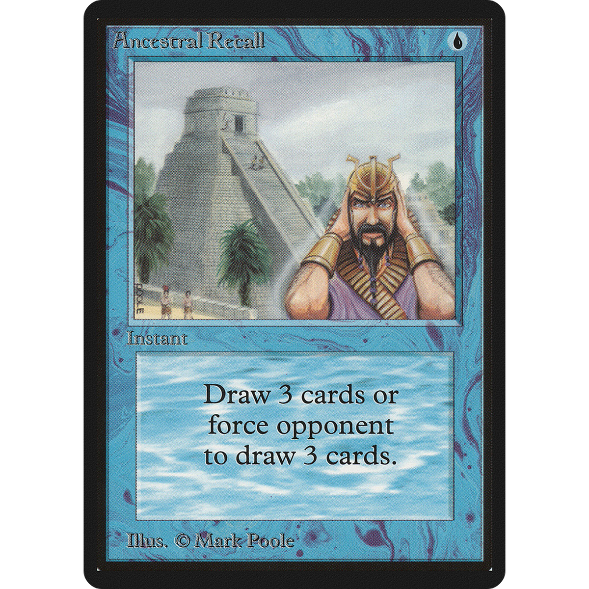 Ancestral Recall [Limited Edition Beta] (Near Mint)