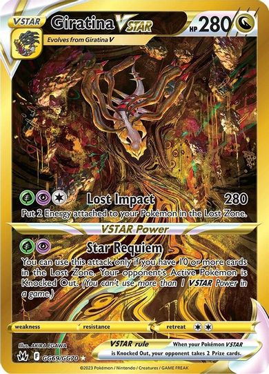 Giratina VSTAR (Secret) (GG69/GG70) [Crown Zenith: Galarian Gallery] (Damaged Holofoil)