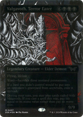 Valgavoth, Terror Eater (DSK-407) - Duskmourn: House of Horror: (Showcase) (Borderless) Foil (Near Mint)