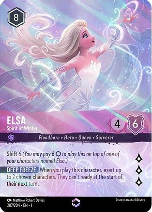 Elsa - Spirit of Winter (Enchanted) (207/204) - The First Chapter Holofoil (Near Mint)
