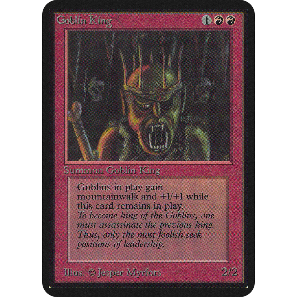 Goblin King [Limited Edition Alpha] (Near Mint)