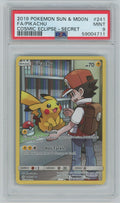 PSA (MINT 9) Fa/pikachu #241 - Pokemon Sun & Moon Cosmic Eclipse (#59004711)