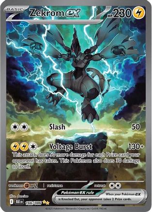 Zekrom ex - 166/086 166 - SV Black Bolt Holofoil (Near Mint)
