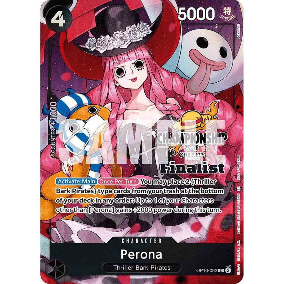 Perona (CS 25-26 Finalist Card Set 1) (OP10-092) [One Piece Promotion Cards]  Foil (Played Foil)