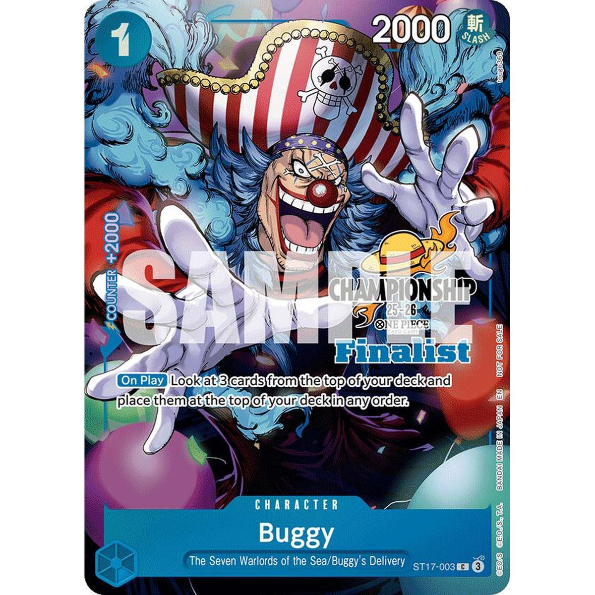 Buggy (CS 25-26 Finalist Card Set 1) (ST17-003) [One Piece Promotion Cards]  Foil (NM/LP Foil)