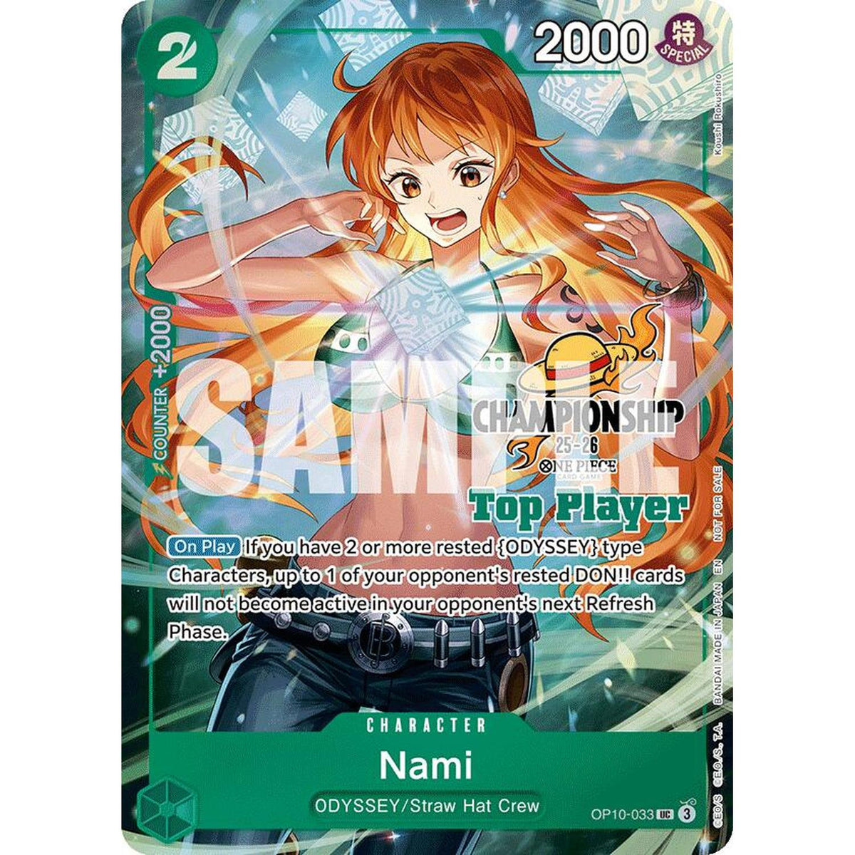 Nami (CS 25-26 Top Player Pack) (OP10-033) [One Piece Promotion Cards]  Foil (NM/LP Foil)