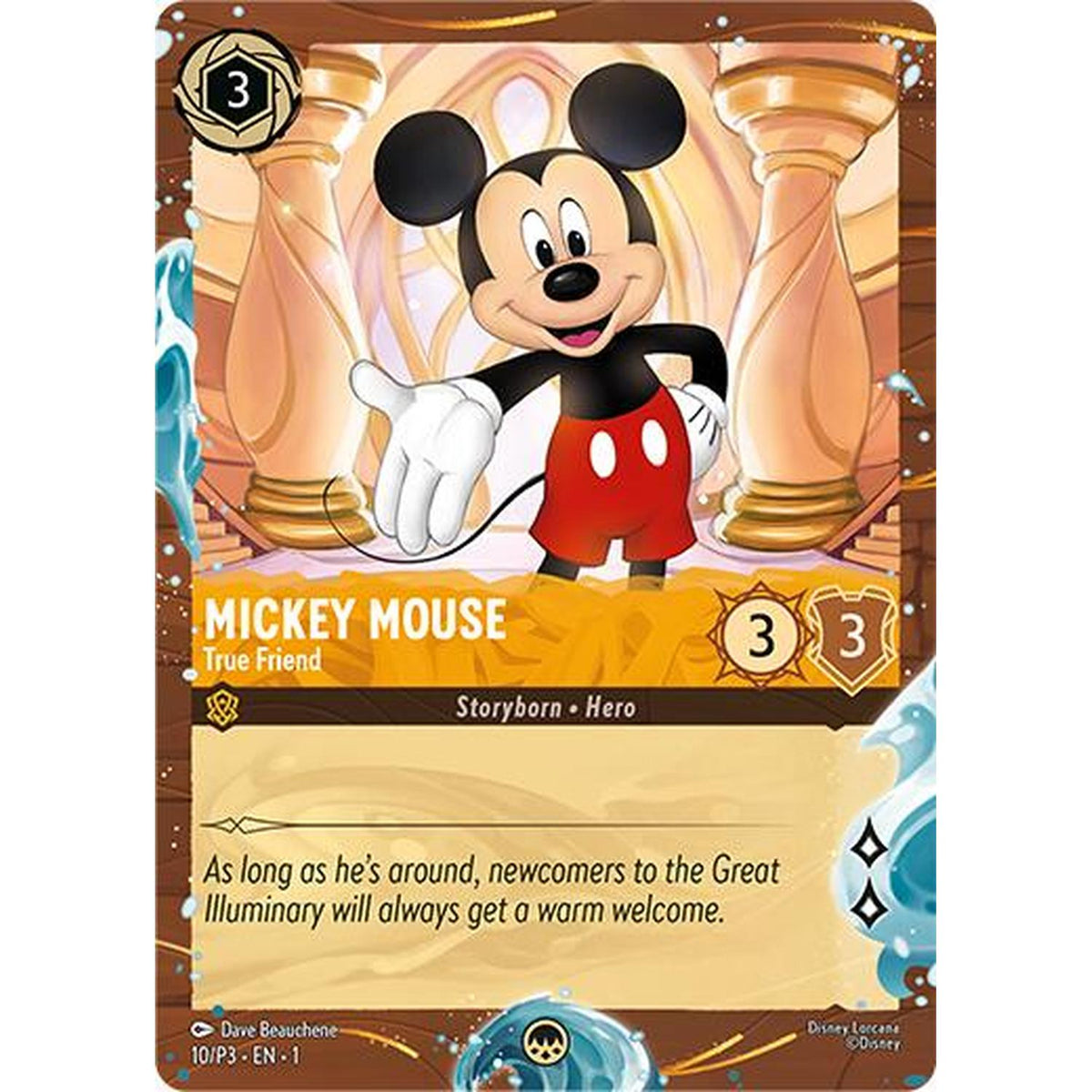 Mickey Mouse - True Friend (Disney Cruise Promo) (10/P3) [Disney Lorcana Promo Cards] Holofoil (Heavily Played Holofoil)