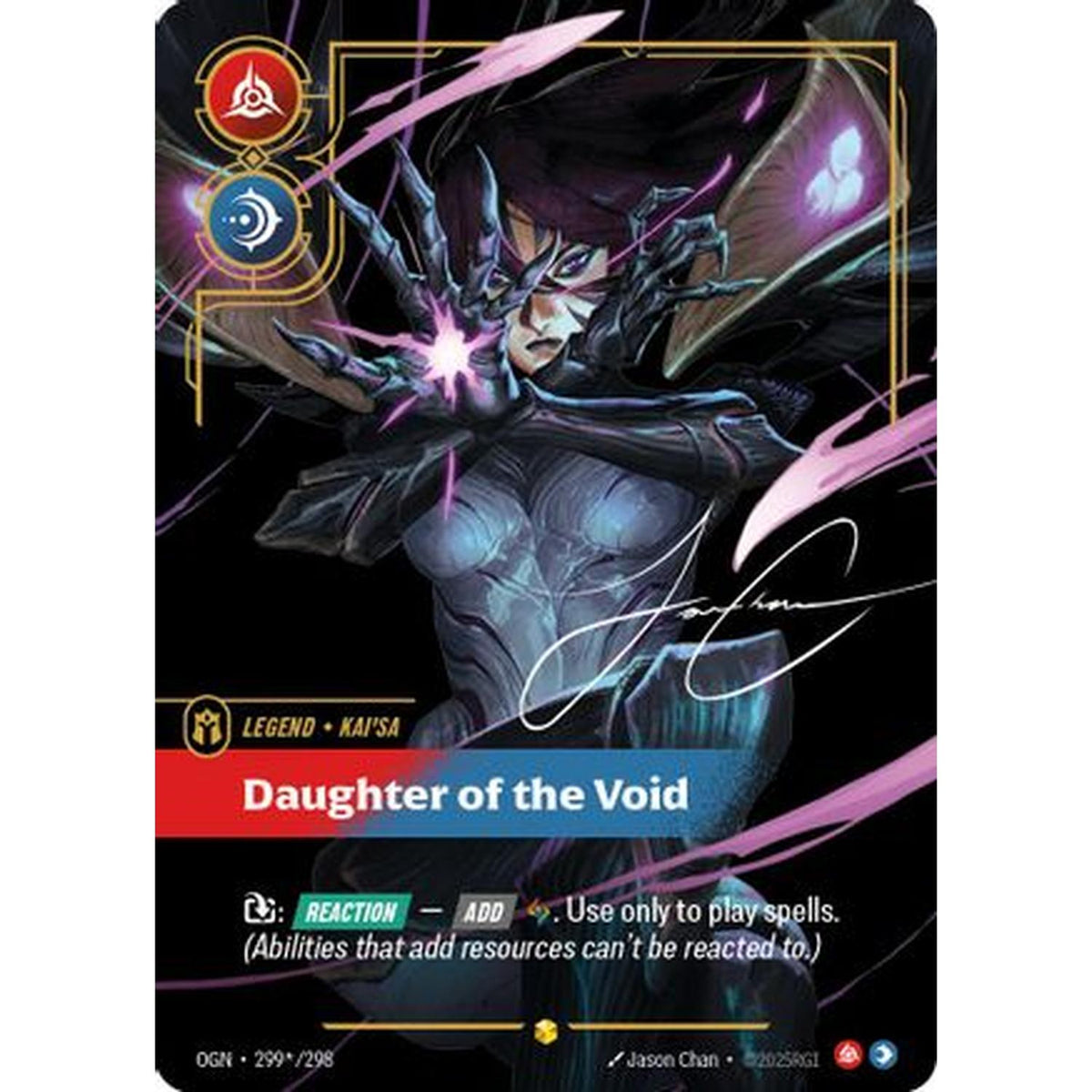Kai'Sa - Daughter of the Void (Signature) (299*/298) [Origins] Foil (Moderately Played)