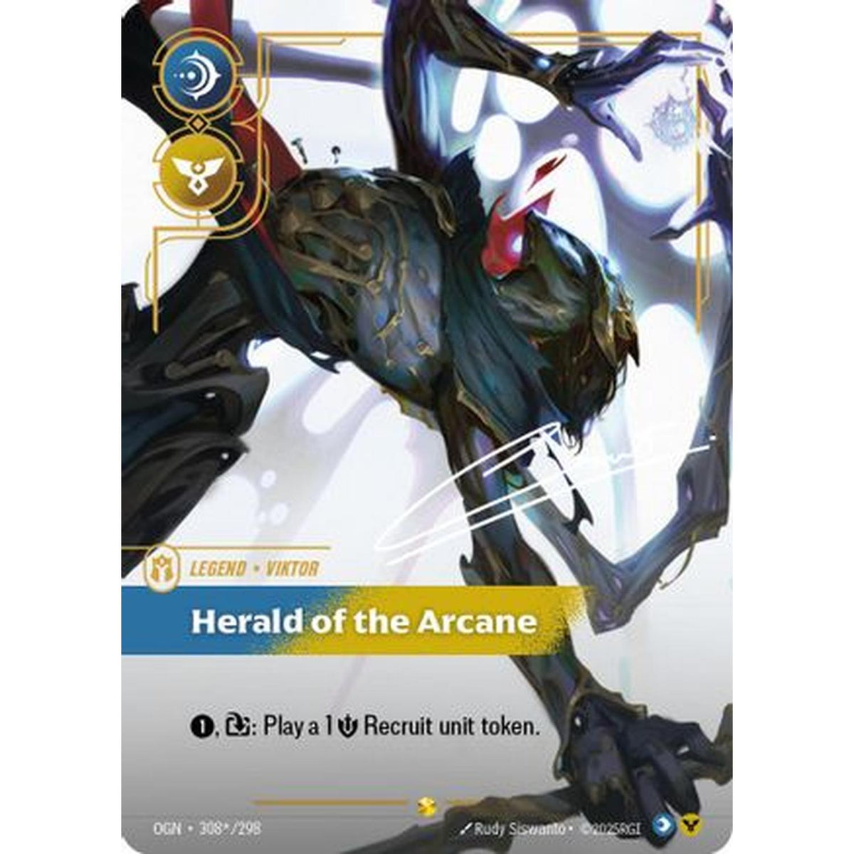 Viktor - Herald of the Arcane (Signature) (308*/298) [Origins] Foil (Near Mint)