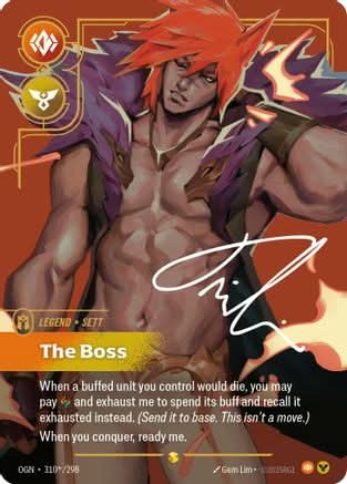 Sett - The Boss (Signature) (310*/298) - Origins Foil (Near Mint)
