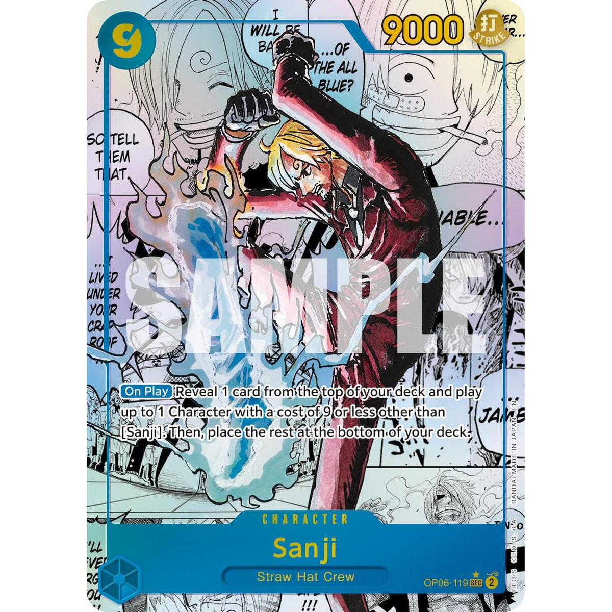 Sanji - OP06-119 (Manga) (OP06-119) [Premium Booster -The Best- Vol. 2]  Foil (NM/LP Foil)