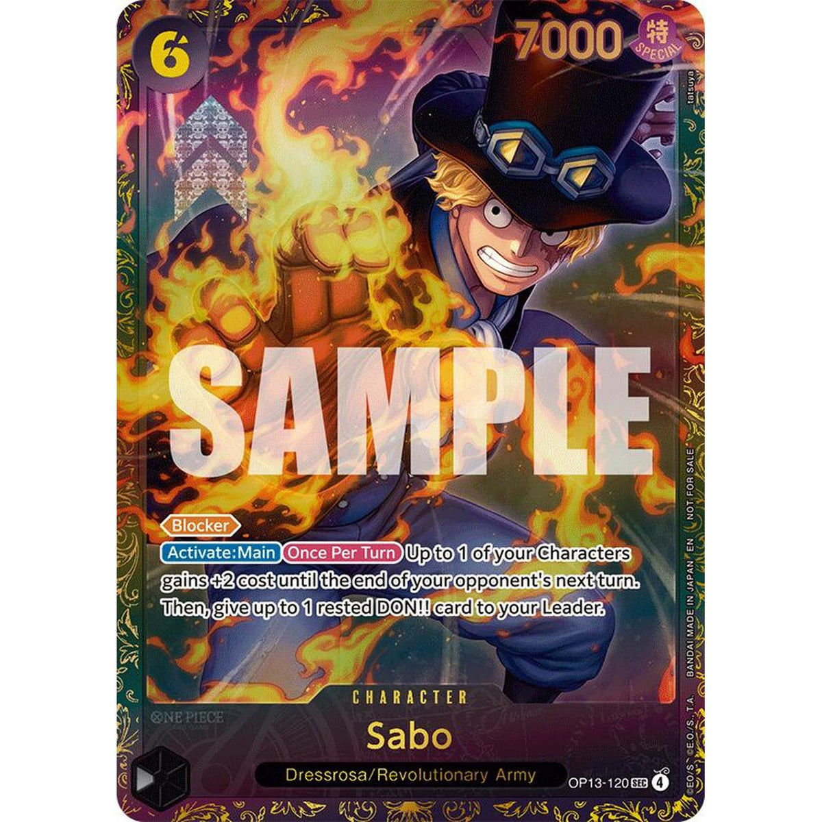 Sabo (Store Treasure Cup 2025) (OP13-120) [One Piece Promotion Cards]  Foil (NM/LP Foil)