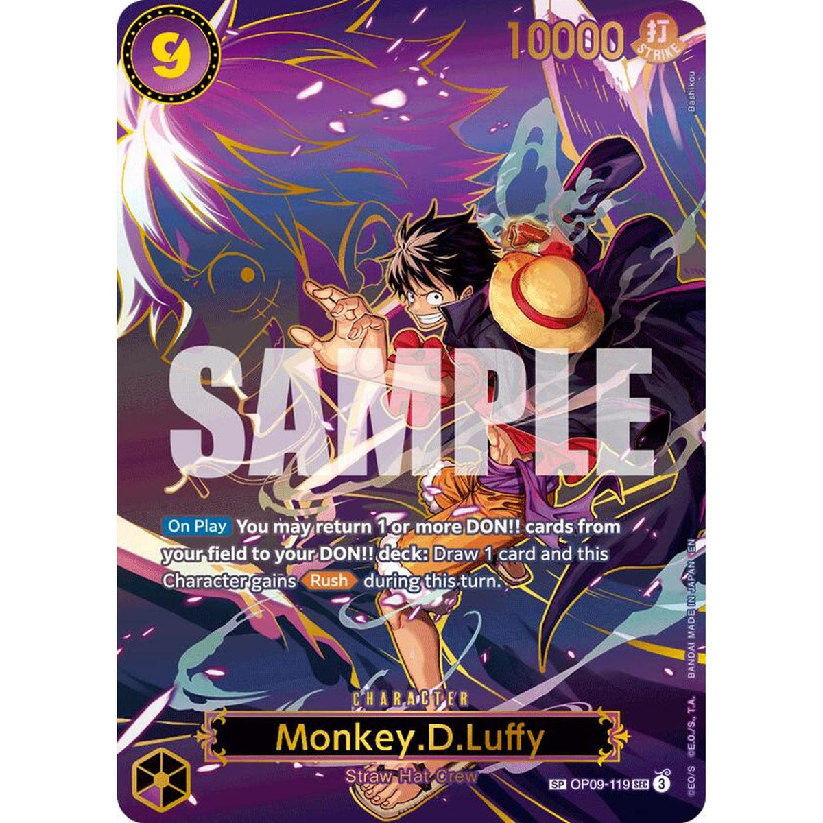 Monkey.D.Luffy - OP09-119 (SP) (OP09-119) [Carrying On His Will]  Foil (NM/LP Foil)