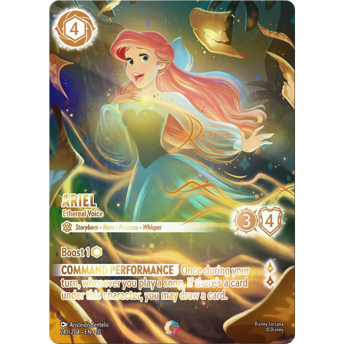Ariel - Ethereal Voice (Iconic) (241/204) [Whispers in the Well] Holofoil (Heavily Played Holofoil)