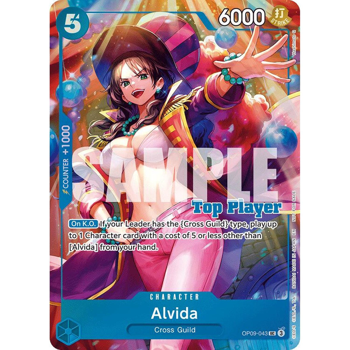 Alvida (CS 25-26 Top Player Pack Vol. 2) (OP09-043) [One Piece Promotion Cards]  Foil (NM/LP Foil)