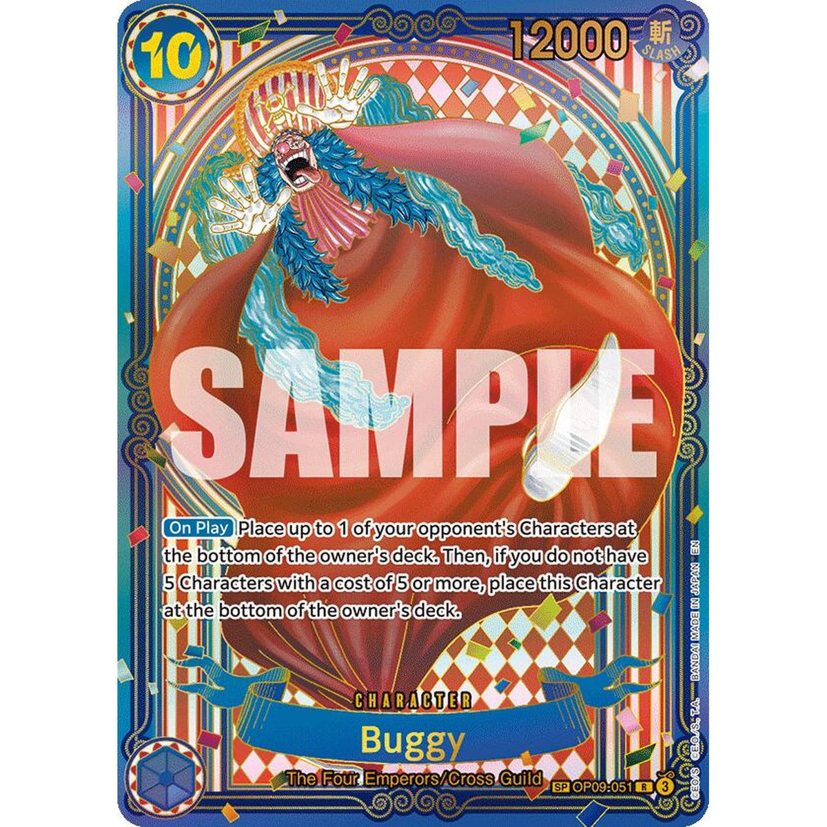 Buggy (OP09-051) (SP) (Gold) [The Azure Sea's Seven] (NM/LP Foil)