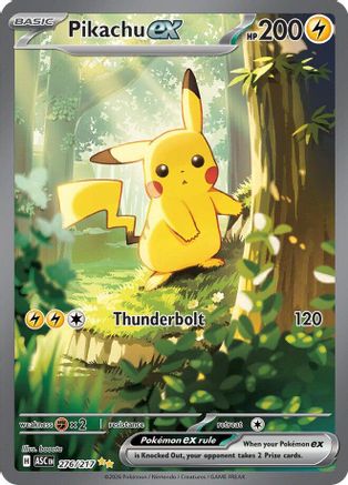 Pikachu ex - 276/217 276 - ME Ascended Heroes Holofoil (Moderately Played)