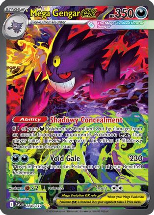 Mega Gengar ex - 284/217 284 - ME Ascended Heroes Holofoil (Near Mint)