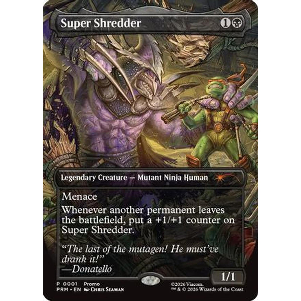 Super Shredder (Borderless) [Unique and Miscellaneous Promos] (Near Mint)