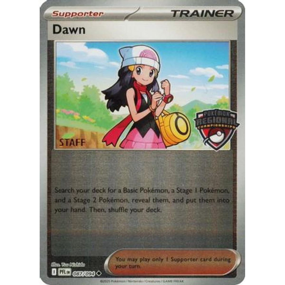 Dawn (Regional Championship) [Staff] 087 [League & Championship Cards]  - Reverse Holofoil (Near Mint Reverse Holofoil)