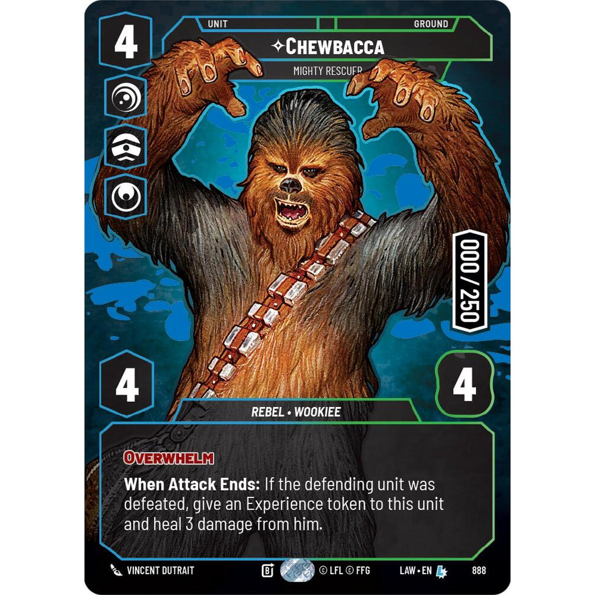 Chewbacca - Mighty Rescuer (Serialized) (888) (888) [A Lawless Time] (NM/LP Foil)