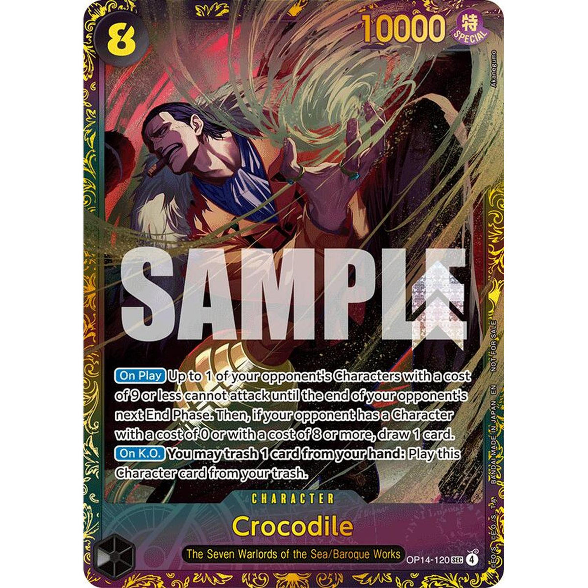 Crocodile - OP14-120 (CS26-27 Regionals Season 1) (OP14-120) [One Piece Promotion Cards]  Foil (HP Foil)