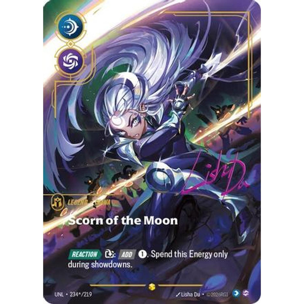 Diana - Scorn of the Moon (Signature) (234*/219) [Unleashed] Foil (Near Mint)