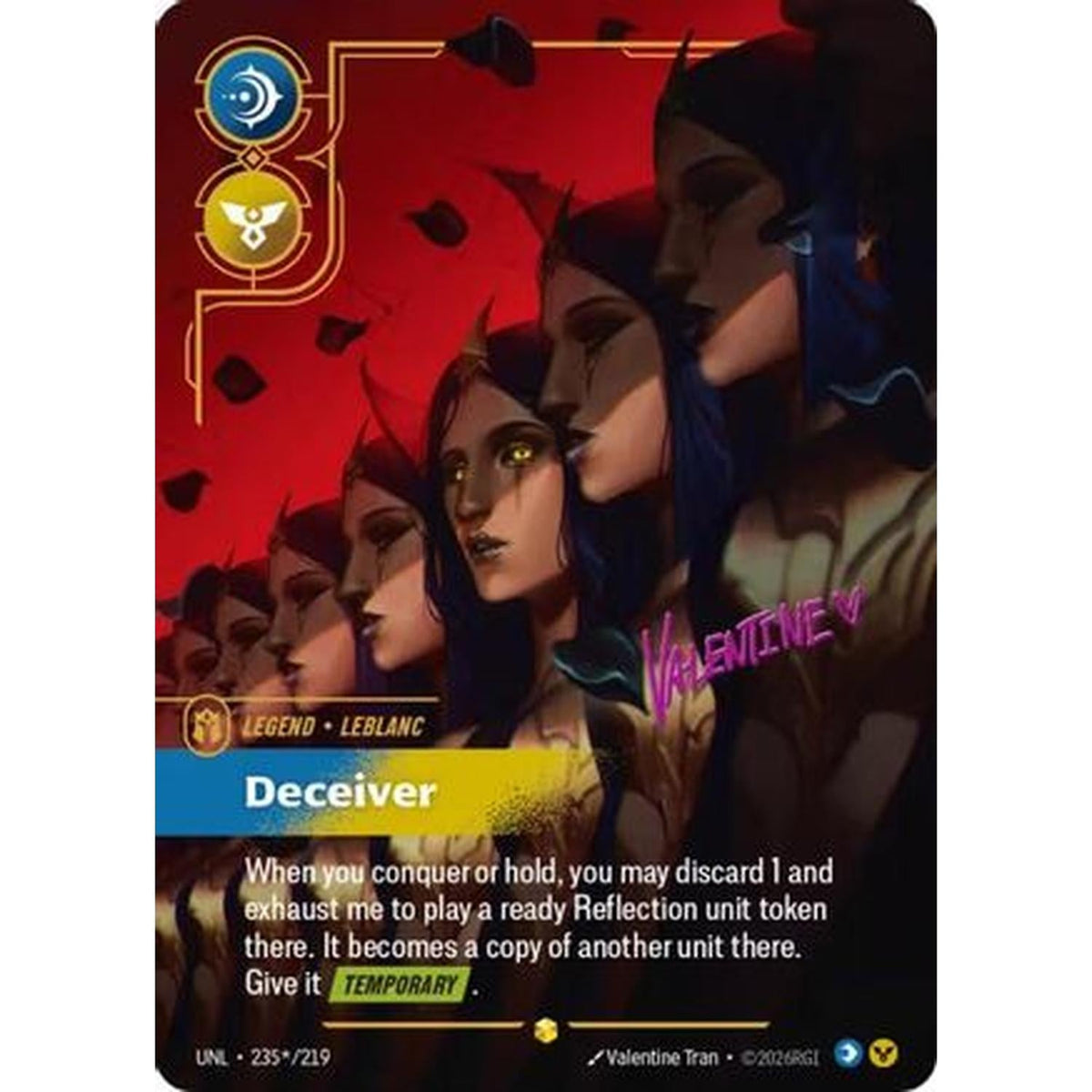 LeBlanc - Deceiver (Signature) (235*/219) [Unleashed] Foil (Near Mint)