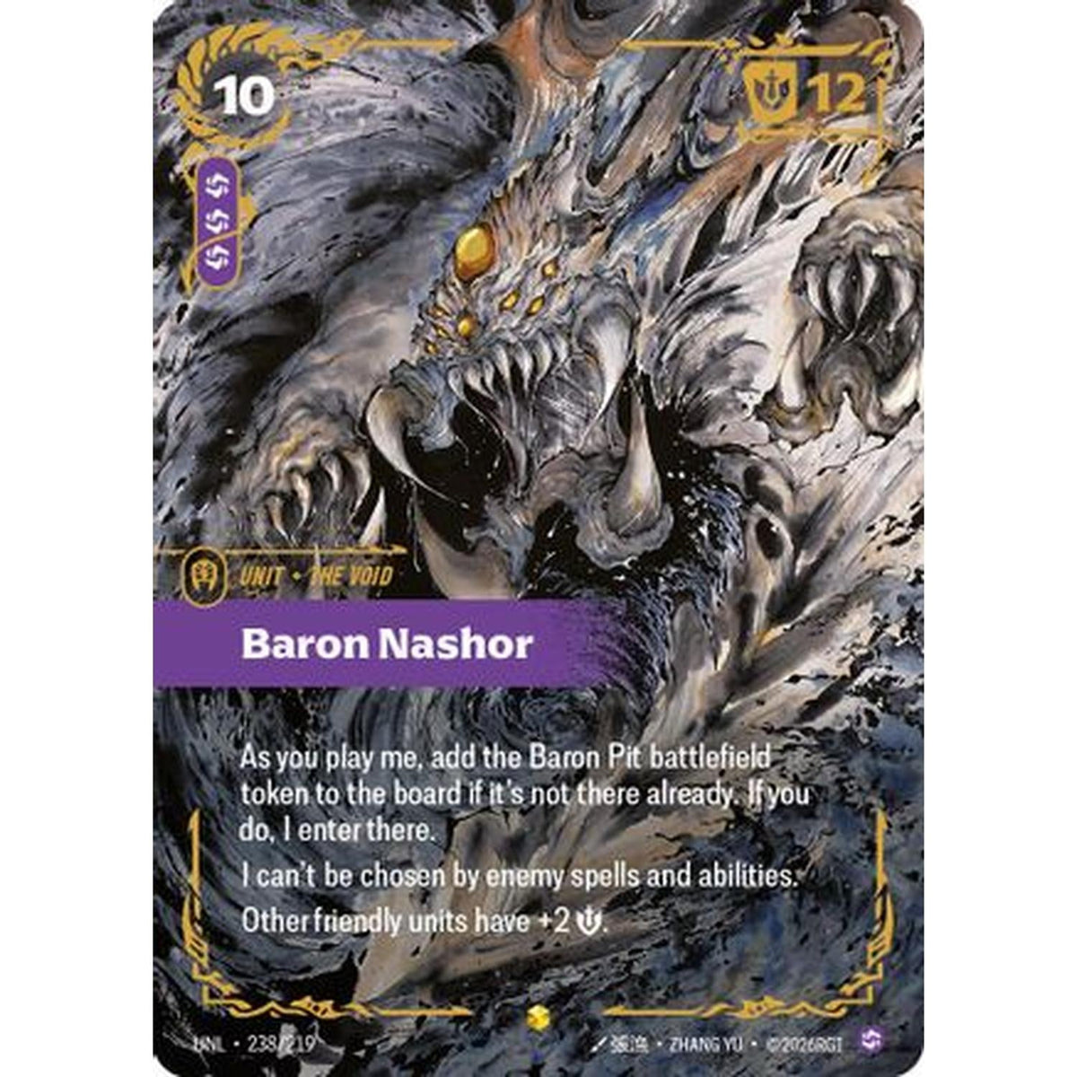 Baron Nashor (Ultimate) (238/219) [Unleashed] Foil (Lightly Played)