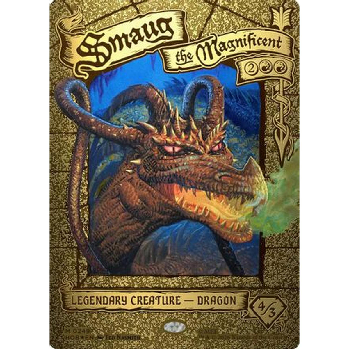 Smaug the Magnificent (Borderless) [The Hobbit] Foil (Lightly Played)