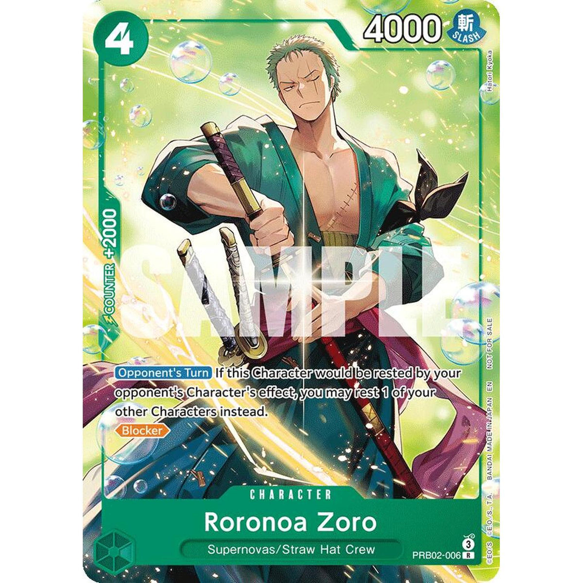 Roronoa Zoro (Welcome Pack 2026 Vol.1) [One Piece Promotion Cards] (Played)